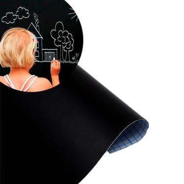 Imagem de Papel Adesivo Contact Quadro Negro Parede Moveis Porta 2m - NS
