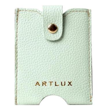 Imagem de Porta Cartão Anti Furto em Couro Artlux 5002, Menta