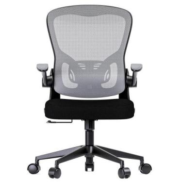 Imagem de Cadeira Rise Mode Office 06, Até 100Kg, Tela Mesh, Preto e Cinza - RM-