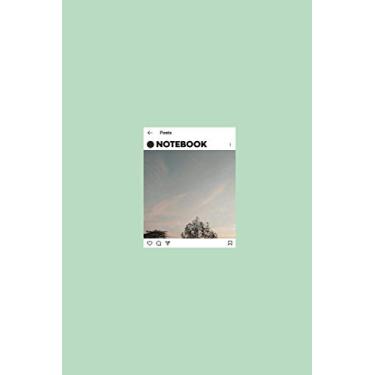 Imagem de Notebook: lined Journal- Instagram Design - Large (6 x 9 inches) - 101 Pages –Milk Green: Composition Book Perfect bound, Soft Cover - Minimal style