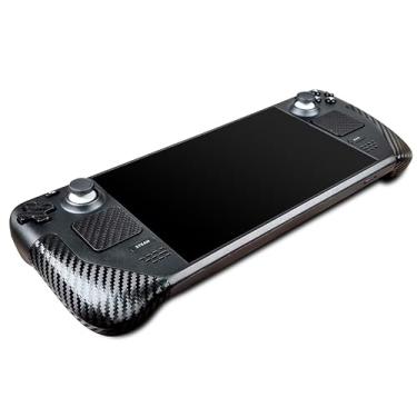 Imagem de Pele Steam Deck, Real Carbon Black Edition, película de carbono para Steam Deck (modelo projetado por POP SKIN)