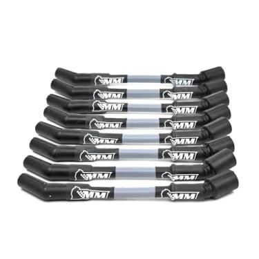 Imagem de Michigan Motorsports LS Conjunto de fios de vela de ignição 10 mm fios de desempenho - Serve para LS1 LS2 LS3 L99 L76 L77 Camaro Firebird Corvette (cinza)
