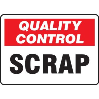 Imagem de Accuform Placa de segurança "Scrap", Aluma-Lite™, 25 x 35 cm (MQTL719XL)