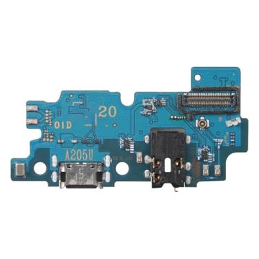 Imagem de BESJMYT Substituição da porta de carregamento para Samsung Galaxy A20 USB Dock Dock Conector Tipo-C Placa de cabo flexível com entrada de microfone, fone de ouvido, reparo de porta de microfone para