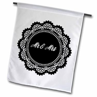 Imagem de 3dRose Bandeira Doily Mrs-Garden, 30,48 x 45,72 cm (fl_300726_1), varia