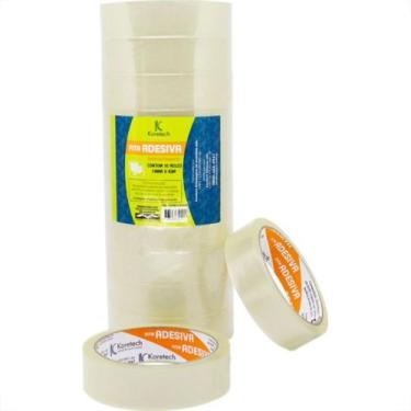 Imagem de Fita Adesiva Transparente Koretech 24X45 Rf.12.10.4.0087 - Kit C/10