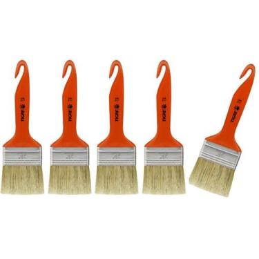 Imagem de Kit 5 Pincel Trinchas Para Pintura Tigre Media 696 2 1/2 Polegadas Cer