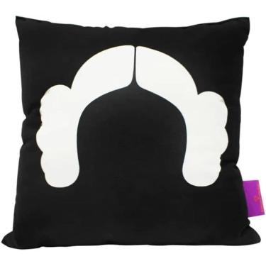 Imagem de Almofada Princesa Leia - Star Wars - Veludo e Fibra - 25 x 25 cm - Zona Criativa