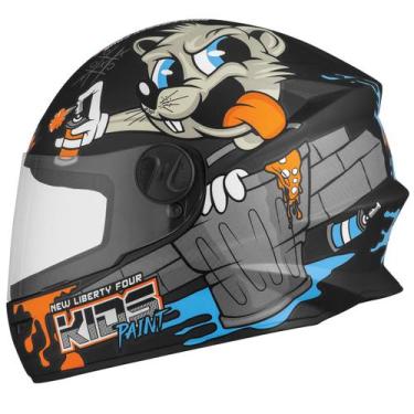 Imagem de Capacete Fechado Pro Tork Liberty Four Kids Paint Fosco Criança Segura