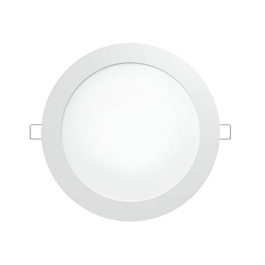 Imagem de Plafon LED Embutir Redondo 6w Luminária Branco Quente Bivolt Elgin (1 Unidade)