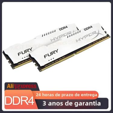 Imagem de Memória Branca HyperX DDR4 RAM 8GB 16GB 32GB 2400MHz 2666MHz 3200MHz 3