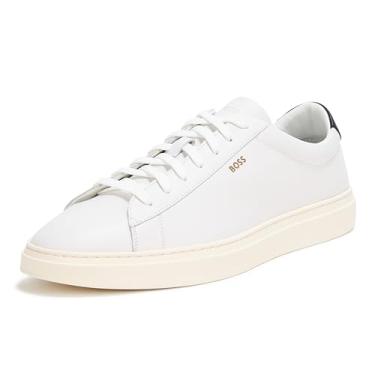 Imagem de BOSS Tênis masculino Kieran Cupsole, Sal branco, 44