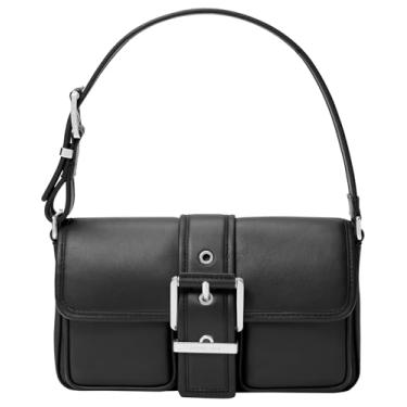 Imagem de Michael Kors Bolsa de ombro média Colby, Ferragens prateadas/pretas, One Size