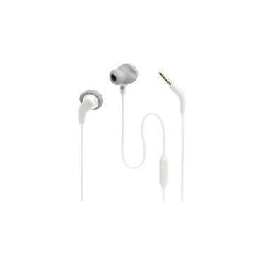 Imagem de Fone de Ouvido Esportivo JBL Endurance Run 2, com Microfone, Resistente a Água, Branco - JBLENDURRUN2WHT