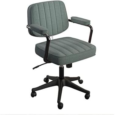 Imagem de Cadeira de escritório, cadeira de mesa para computador, cadeira acolchoada e confortável para jogos, cadeira giratória de trabalho respirável - capacidade máxima de 400 libras, verde