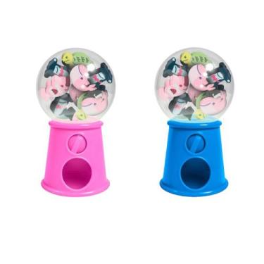 Imagem de Kit 2 Mini Pote borracha Baleiro Fundo Do Mar 12 Unidades  - Leo&Leo, 