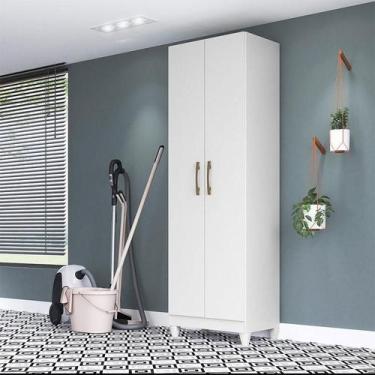Imagem de Armário Multiuso Ambiente New Iris Branco Brilho - Moval