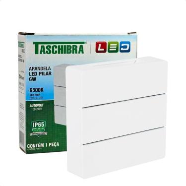 Imagem de Arandela Led Taschibra Pilar Slim Ip65 6500k Bivolt Branco