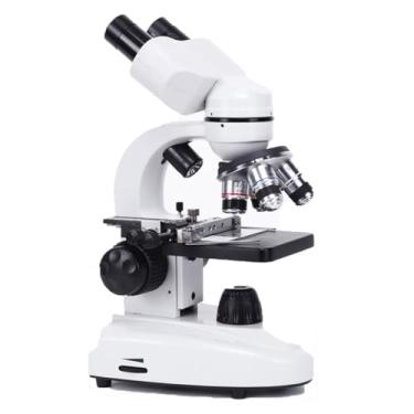 Imagem de microscópio,microscópio óptico,microscópio portátil,Microscópio biológico de alta potência para estudantes, laboratórios e educação domiciliar, com conjunto de lâminas e adaptador para telefone