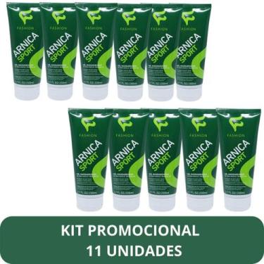 Imagem de Gel Massageador Fashion Arnica Sport Bisnaga 200ml Kit 11 Unidades - F