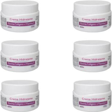 Imagem de 6 Creme Hidratante Alquimia Elastina Colágeno e Vitamina E Pote 250g
