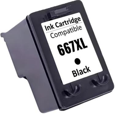 Imagem de Cartucho Para HP 6476 667xl - 3YM79AB Black Compatível - Toner Vale