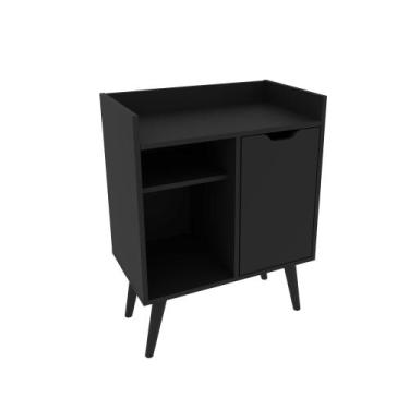 Imagem de Aparador Balcão Mesa para Café/Bar Multifuncional Preto AP2310 Tecnomo
