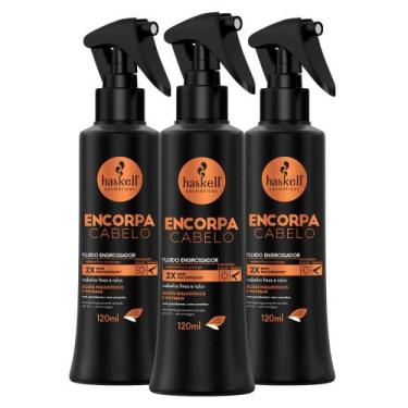 Imagem de Combo Haskell 3 Fluidos Engrossadores Encorpa Cabelo
