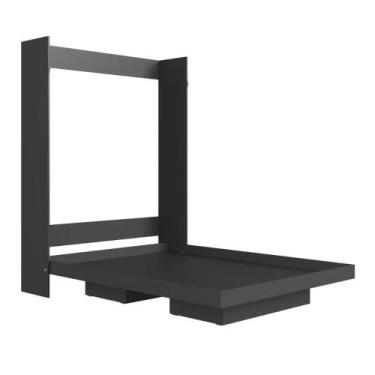 Imagem de Cama Articulada Casal Vertical com 2 Nichos CV1140 140cm Grafite - Art