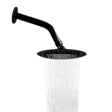 Imagem de Ducha Chuveiro Redonda Metal 15cm Gás - MEBUKI