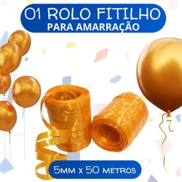 Imagem de Fitilho Rolo para Embalagens e Presentes Prático e Versátil CORES DISP