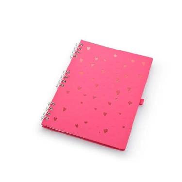 Imagem de Caderno Otima Romantic Rosa Cd 177X240 90Fls Espiral 177 4592-0 25835