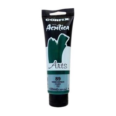 Imagem de Tinta Acrílica 120ml G2 089 Verde Cuprico Corfix, 089 - VERDE CUPRICO 