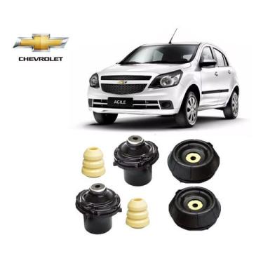 Imagem de Par Kit Coxim Batente Coifa Do Amortecedor Dianteiro Gm Agile 2009 2010 2011 2012 2013 2014 2015 2016 Original