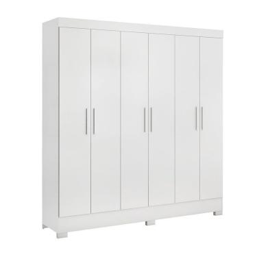 Imagem de Guarda Roupa 6 Portas Prático Branco