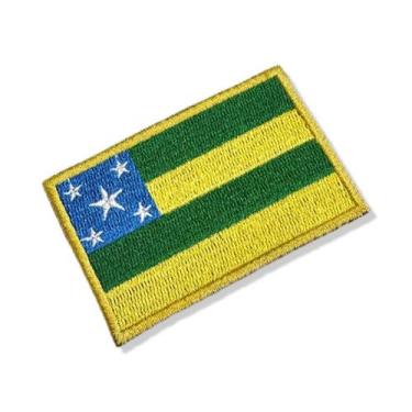 Imagem de BE0429-001 Bandeira Sergipe Brasil Patch Bordado 7,5x5,0cm - BR44