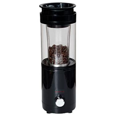 Imagem de Torradeira de café elétrica, torradeira automática de grãos de café com ar quente, pequena máquina torradeira de grãos de café com ecrã LED, para cafeteria e uso doméstico