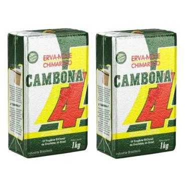 Imagem de 2 Erva Mate Chimarrão CAMBONA VÁCUO sem glúten 1 kg