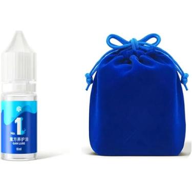 Imagem de CuberSpeed Gan Azul Cube Bag & Gan Cube Lube Profissional Velocidade Cubo Lubrificante Óleo Lubrificante 10Ml