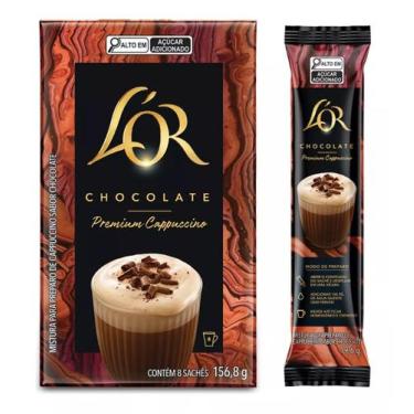 Imagem de Café Solúvel Cappuccino LOR CHOCOLATE Caixa Sachê Stick 162g