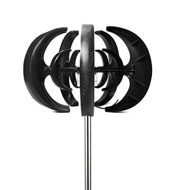 Imagem de HUIZHITENGDA Kit de gerador de turbina eólica de 12V-220V, gerador de energia eólica vertical de 12000W Gerador de energia portátil com controlador para casa, ao ar livre, iluminação de jardim,220V