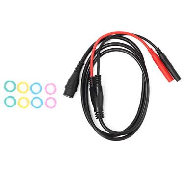 Imagem de MUNEFE Cabos de teste, cabo coaxial, P1206 BNC macho para plugue banana para vários osciloscópios e outros equipamentos