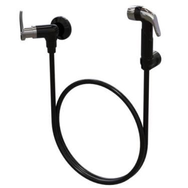 Imagem de Ducha Higiênica 1/4 lisboa preto/cromado - Durín