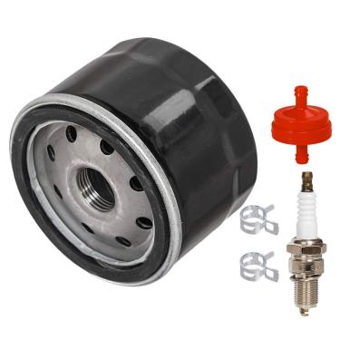 Imagem de HIFROM 951-12690 Filtro de óleo Filtro de combustível Spark Plug Compatível com Cub Cadet CC30 CC30H Troy Bilt LS27 LS33 TB30 TB30R TB42 MTD 4P90HU 4P90HUA 4P90HUB Motor 751-11501 751-12690