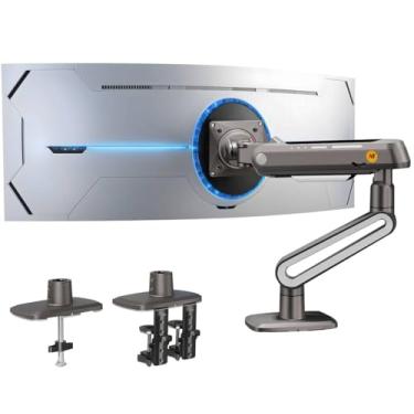 Imagem de NB Ergonomic Braço de jogos para monitores planos/ultralargos/curvos de 27 a 50 polegadas, suporte de monitor resistente, carga de até 18 kg, suporte para monitor VESA 75/100 mm A6