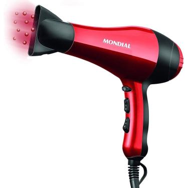 Imagem de Secador de Cabelos Mondial 1900w Ion Tourmaline Red 220V