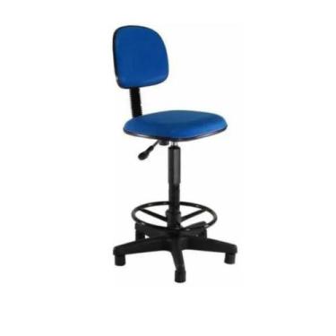 Imagem de Cadeira Caixa Alta Tecido Preto - Balcão - Portaria - Recepção - Super