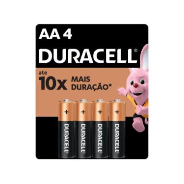 Imagem de Pilha AA Pequena Alcalina 4 Unidades - Duracell