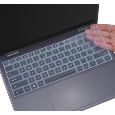 Imagem de CaseBuy Capa protetora para teclado para Dell Inspiron 14 5440 5441 5445 7440 7440 7441 7445 e Inspiron 16 7640, Inspiron 14 Plus 7440 7441 e Inspiron Plus 16 7640 - transparente