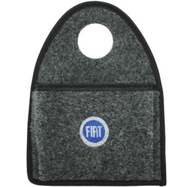 Imagem de Lixeira Lixinho Automotiva Carro Carpete Logo Bordado para Câmbio Graf